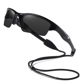 DUCO Kids Sunglasses Boys Sports Sunglasses Youth Polarized Baseball Sunglasses for Boys and Girls Age 6-8 K014