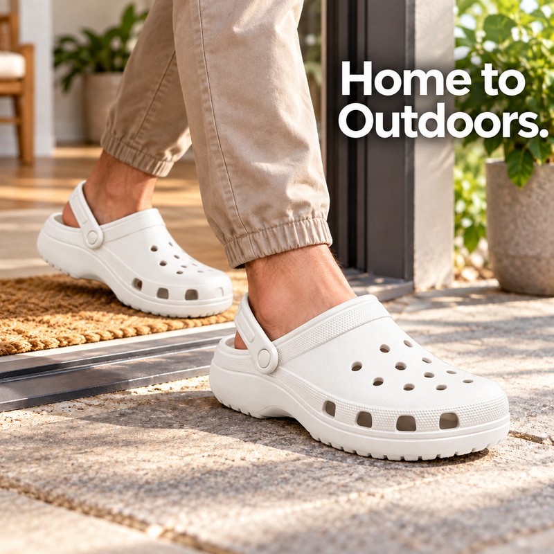 Unisex Lightweight Clog Slippers for Indoor & Outdoor Wear –