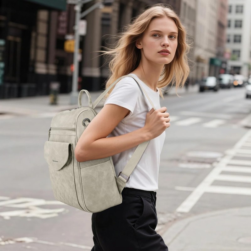 Backpack Purse for Women Leather Anti-Theft Travel Backpack Purse