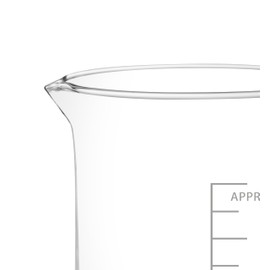 Rocwing Boro 3.3 Glass Graduated Measuring Beaker for Lab or Kitchen (2000ml)