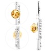 Hztyyier Flute Brooch Nickel Silver/Gold Plated Women Brooch Pins with