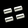 Aliotech 4pcs Rubber Leather Watch Band Strap Loops Black Silicone