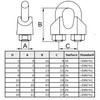 M16 Rope Clamp Wire Rope Clamp Bend Shape Steel Wire