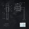VOOXA Exclusive Aluminium Window Handle | Jet Black RAL9005 (35