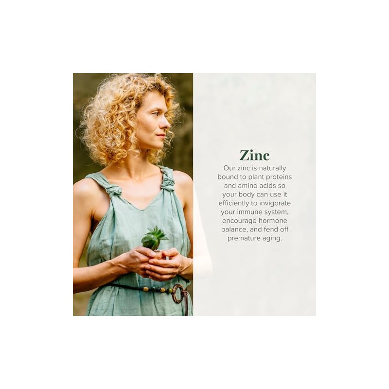 Global Healing Zinc - Gotas de suplemento líquido