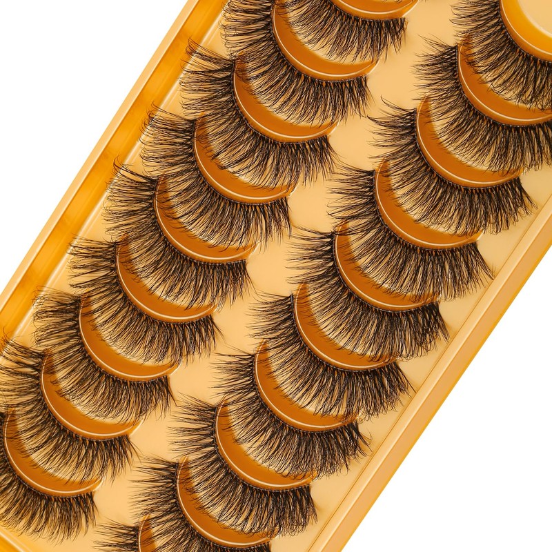 Clear Band False Eyelashes, D Curl, Russian Stripes, False Eyelashes,