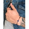 Luck Strings Men Evil Eye Black String Bracelet Blue Evil