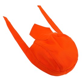 SHINEOFI Sweat Absorbing Skull Cap for Construction Workers Lightweight Breathable Mesh Hat with Back Tie for Comfortable Fit Gardening and Welding Gear Orange