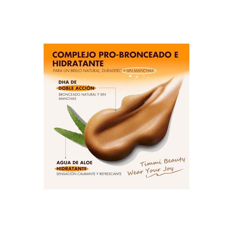 Self Tanner Express, Bronceado Natural Efecto Glow, Ligero, Sin Manchas