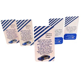 Westmon Works Police Officer's Prayer Holy Card Set - Support and Protection Blessing Cards for Law Enforcement, Pack of 10