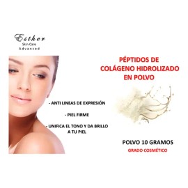 Péptidos De Colágeno Hidrolizado Polvo 10g Grado Cosmético                                                                                            