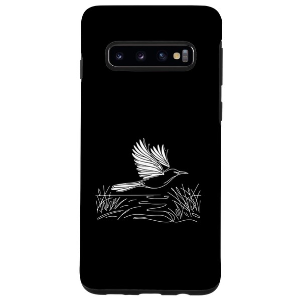 Line Art Bird & Ornithologist Bootsschwanz-Greifer