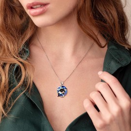 TALYKONG Orca Whale Necklace Mothers Day Jewelry Gifts for Women Mom Daughter (orca 2)