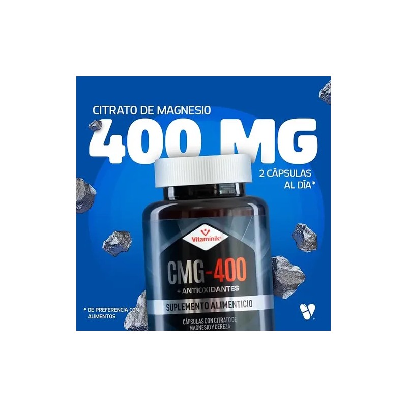 Citrato Magnesio Cmg 400 Antioxidantes Vitaminik