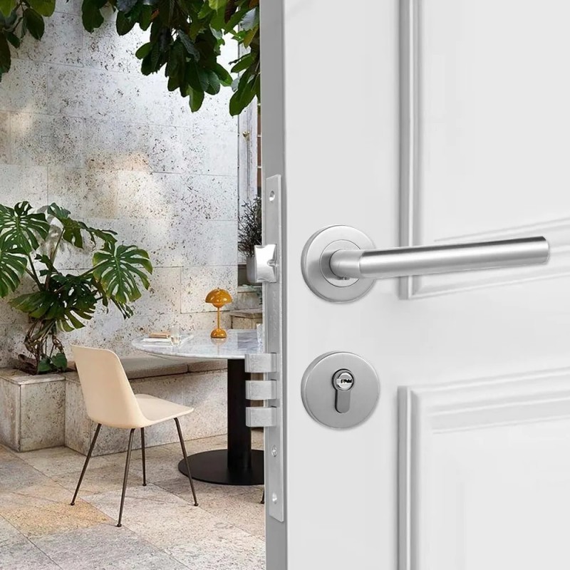 Banna Cerradura Alta Seguridad DO-3SS para Puertas Izquierda/Derecha Plateada