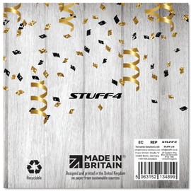 Stuff4 18th Wedding Anniversary Card Love - Black Gold Glitter Balloons - 18 Anniversary Card Wedding Anniversary Gifts for My Husband My Wife Wife 145mm Congratulations Cards