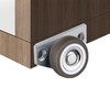 MONLEON Mini Side Mount casters Small Low Profile Caster Wheel,