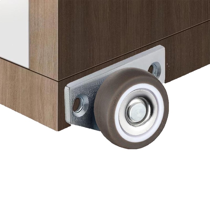MONLEON Mini Side Mount casters Small Low Profile Caster Wheel,