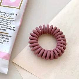 Hair Tie Band Hair Telephone Cord Knotless Burgundy (WFIZU9G) / 머리끈 밴드 묶기 헤어 전화선 무매듭 버건디 (WFIZU9G)