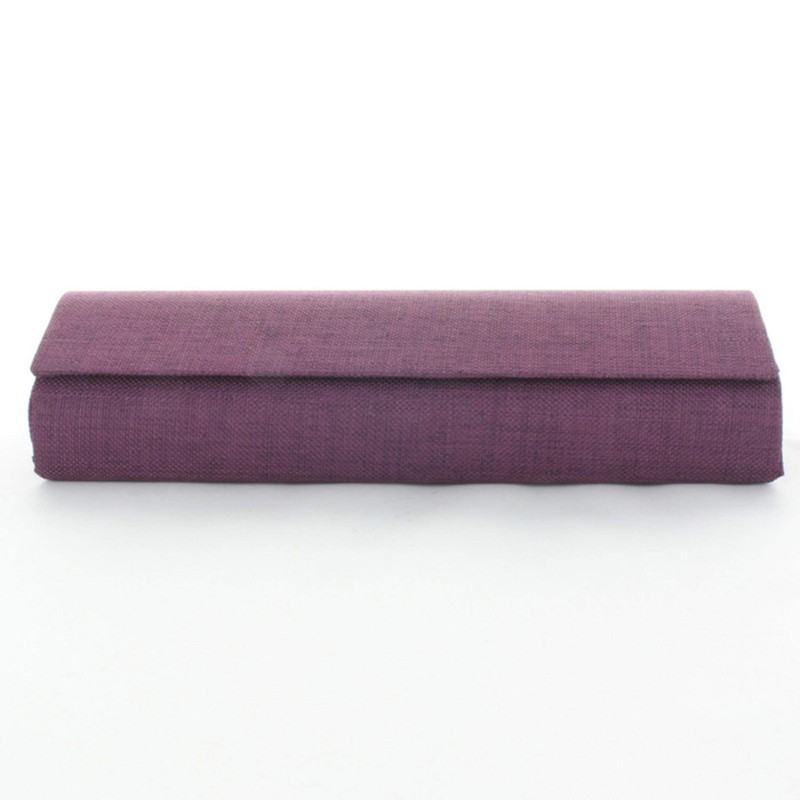 Megan 2946-04 Glasses Case, Stylish, Silky, Japanese Style, Kyomurasaki, Lightweight,