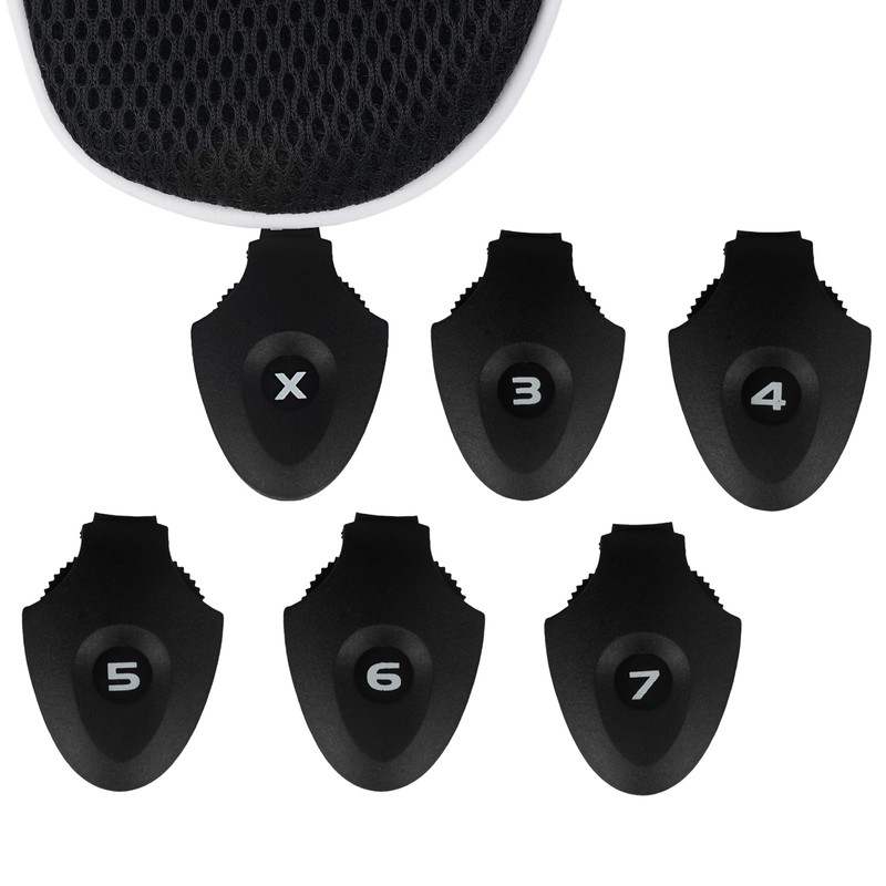 Andux Long Neck Golf Hybrid Club Headcovers with Interchangeable Number