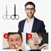 2 Pack Stainless Steel Nose & Ear Scissors, Beard &