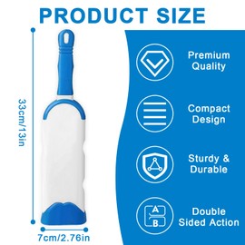 Pet Hair Remover, Clothes Brush for Pet Hair With Self-Cleaning Base, Reusable Fur Magic Pet Hair Remover, Double-Sided Fur Remover for Pet Hair for Dog and Cat