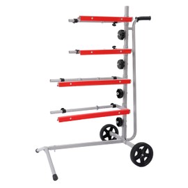 KUAFU Masking Paper Machine Station Mobile Tree Style Stand Holds 4 Bars Powder Coated