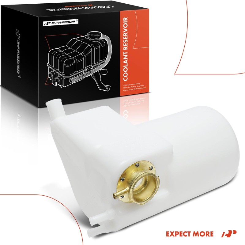 A-Premium Engine Coolant Overflow Recovery Reservoir Tank [with Cap] Compatible