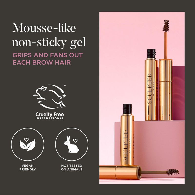 EasyBrow Deep Brown from Sculpted by Aimee - Travel-Friendly, Double-Ended,