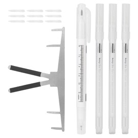 3Pcs Marker Erase Pen No Odor Safe Professional Durable Tattoo Tool with Replacement Head Ruler