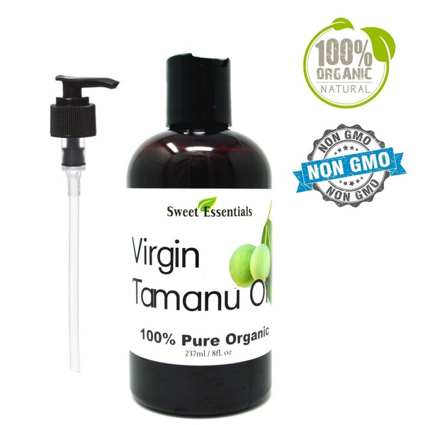Organic Unrefined Tamanu Oil | 8oz | Imported From Tahiti | 100% Pure