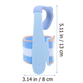 Tofficu Writing Posture Trainer: Students Pen Holding Corrector Wrist Brace Sleeve Handwriting Adjustable Support Ergonomic for Training Aid Correction Supplies Blue