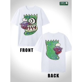 Ideal Festival Gift 100% Cotton Men's Washed T Shirt American Casual All Match TopColor: White, Size: Xl