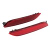 2 Pcs Rear Bumper Reflector Left Right TO1185110 Red Tail