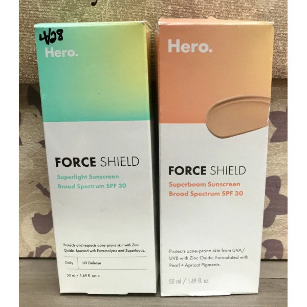 Hero NEW Hero FORCE SHIELD Superbeam Sunscreen SPF 30 Apricot