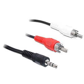 Delock Cable Audio 3.5 mm Jack Plug > 2 x RCA Male 1.5 m