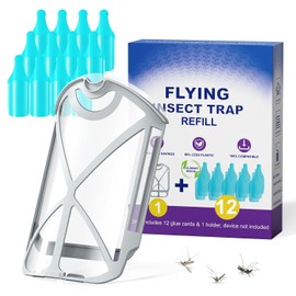 12 Pack Refill Cartridge Kit Compatible with ZIVO M364 and Max Plug-in Light (1 Cartridge Holder + 12-Sticky Refills)