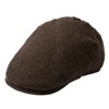 TOP-EX XL Men's Wool Blend Flat Cap Peaked Cap Tweed