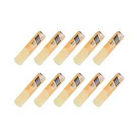 10Pcs Alto Saxophone Reeds, Professional Alto Sax Reeds 2-1/2 Reed Strength 2.5 Thinner Reed Tip for Clarinet Beginner and Player, Alto Sax