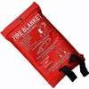 SAFETY+ Fire Blanket, Large, Fast Unfolding with Loops, 1x1m IDEAL