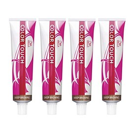 Wella Professionals Color Touch 4/77 Medium Brown Intensive 60 ml Pack of 4