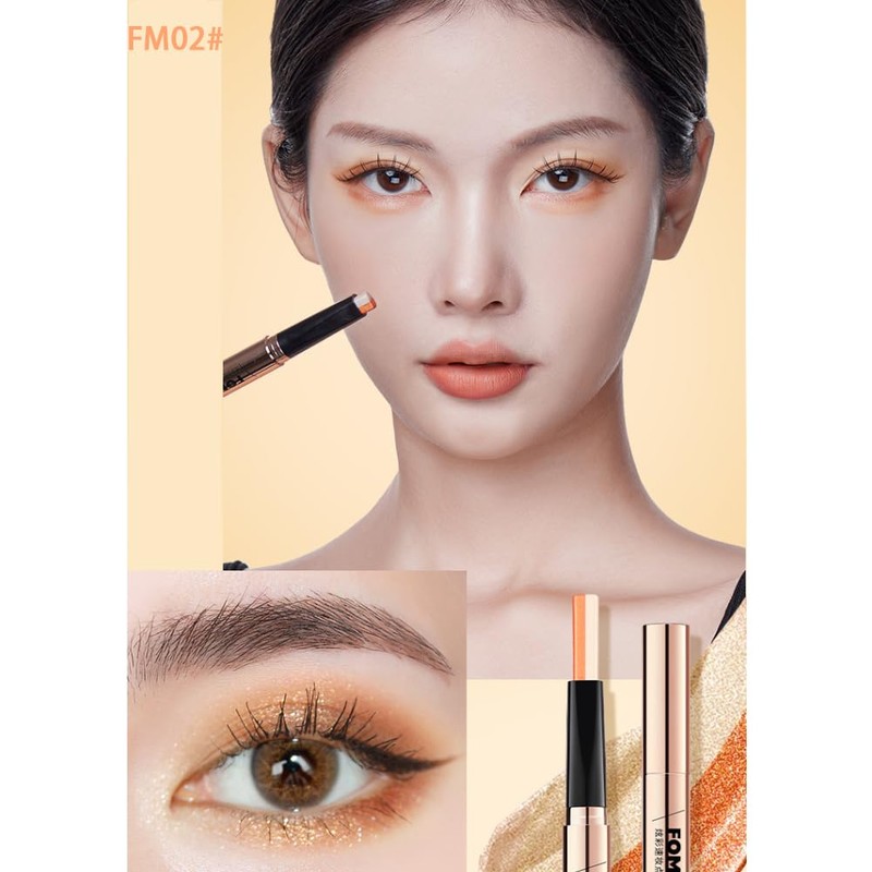 MIRUOKOU Two-Color Eyeshadow Stick - Colorful Quick Makeup Contour and
