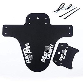 HOL Rear or Front MTB Fenders Mudguard Mud Guard Set Mountain Bike Bicycle Front Tyre Splash (White)