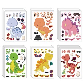 36 Pegatinas para Niños, Dinosaurios Juguetes, Calcamonias Infantiles Pegatinas para Niños y Niñas, Decoración Fiestas Dinosaurios, Juguetes Para Fiestas Infantiles