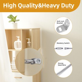 Chenyu Furniture Anchors(10set) for Baby proofing and Furniture Wall Anchor, Wall Anchors for Baby proofing cabinets, Anti tip Furniture Straps, Safety Essentials for Home