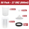 LAUCO Disposable Paint Spray Gun Cups Liners and Lid System