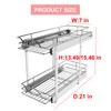 Sikarou Pull Out Cabinet Organizer 26" W x 21" D