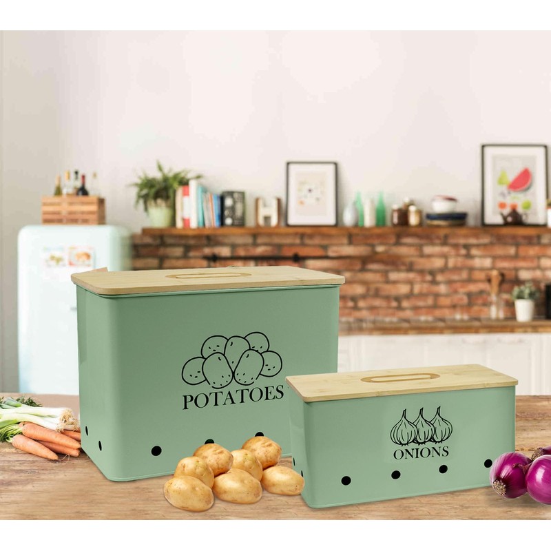 Gdfjiy Potato Onion Kitchen Storage Canisters,Storage Bin For Kitchen 2