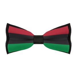 DZUAIKIT Pan-african Flag Bow Ties for Men Classic Bowtie with Adjustable Lace